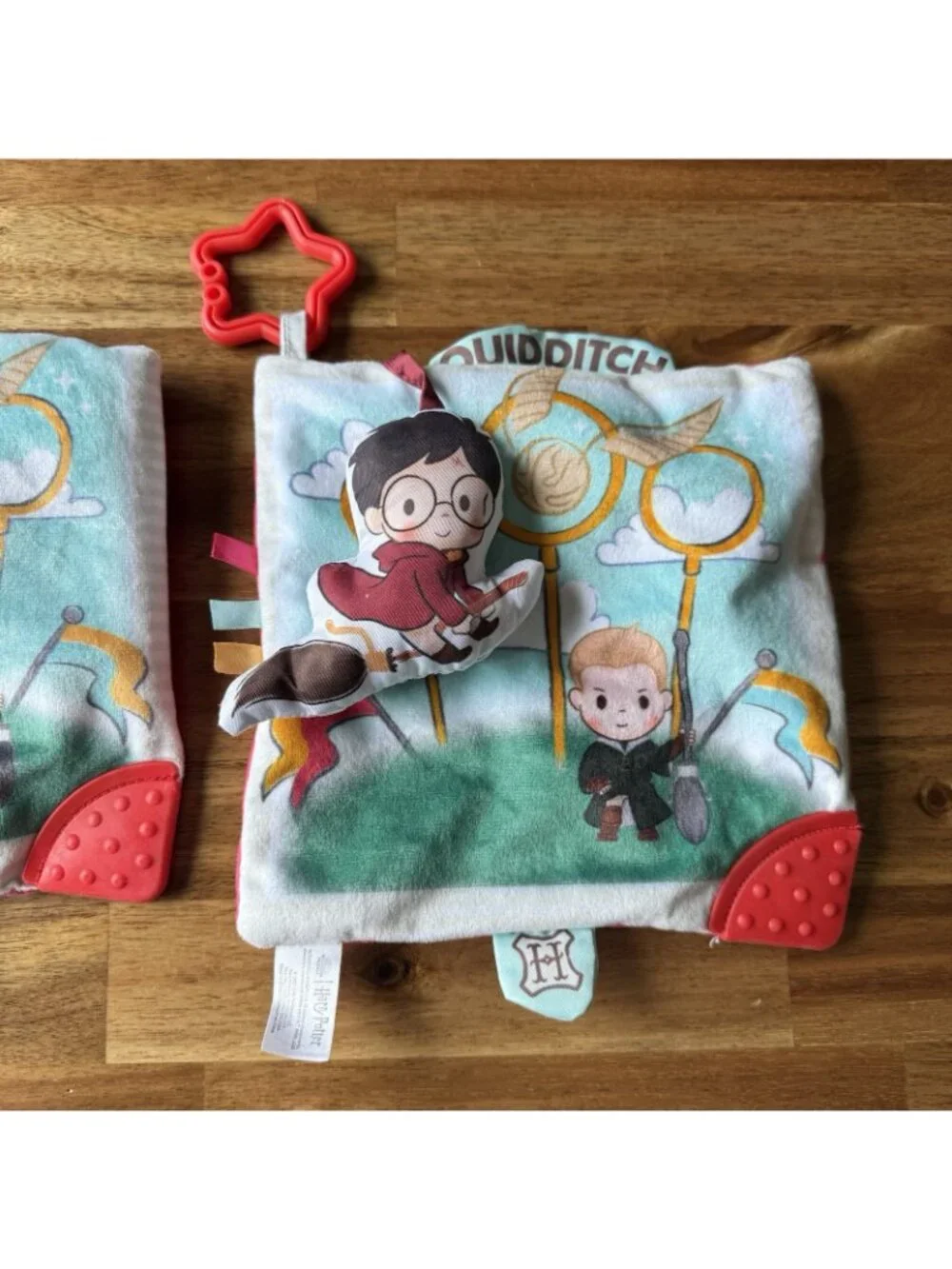 2 Harry Potter Baby Crinkle Square Activity Toy Teether BPA Free Wizarding World